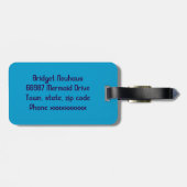 Étiquette À Bagage mermaid owl (Dos horizontal)