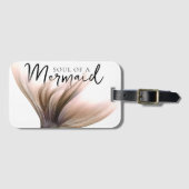Étiquette À Bagage #MermaidLife âme d'une sirène | Devis de queue (Devant Horizontal)