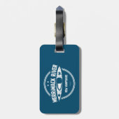 Étiquette À Bagage Merrimack River New Hampshire Kayak (Dos Vertical)