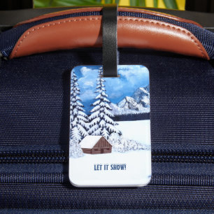 Étiquette À Bagage Merveille d'hiver