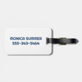 Étiquette À Bagage Mes bagages de croisière Bateau de croisière (Dos horizontal)