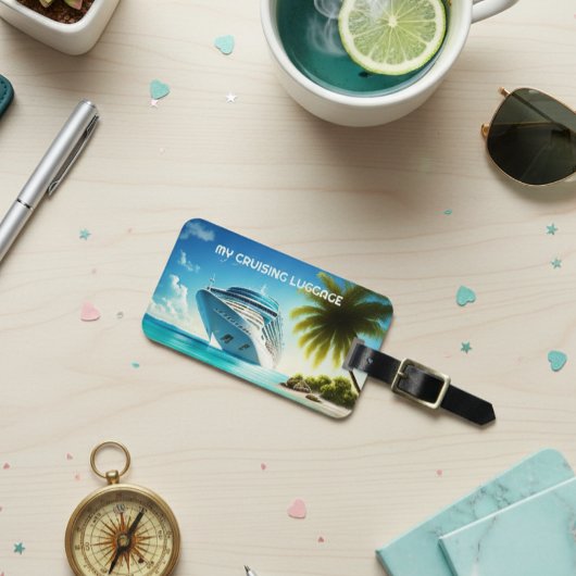 Étiquette À Bagage Mes bagages de croisière Bateau de croisière