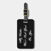 Étiquette À Bagage Mes vêtements ne sembleront pas bons sur vous (Devant Vertical)