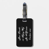 Étiquette À Bagage Mes vêtements ne sembleront pas bons sur vous (Dos Vertical)