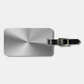 Étiquette À Bagage Métal balayé (Devant horizontal)