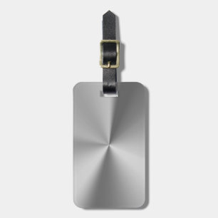 Étiquette À Bagage Métal balayé