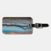 Étiquette À Bagage Métal oxydé (Devant horizontal)