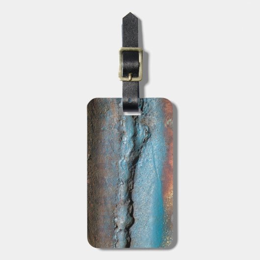 Étiquette À Bagage Métal oxydé (Devant Vertical)