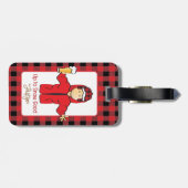 Étiquette À Bagage Météo froide L'Alaska Drôle neige dire pour lui (Dos horizontal)