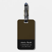 Étiquette À Bagage Métropole V (Dos Vertical)