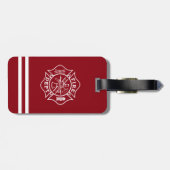 Étiquette À Bagage Mettez le feu au département/à l'étiquette de (Dos horizontal)