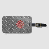 Étiquette À Bagage Mettez le feu au département/à l'étiquette de (Devant Horizontal)