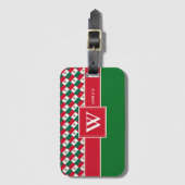 Étiquette À Bagage MEXICO Monogramme Écriture chrétienne Bagages (Devant Vertical)