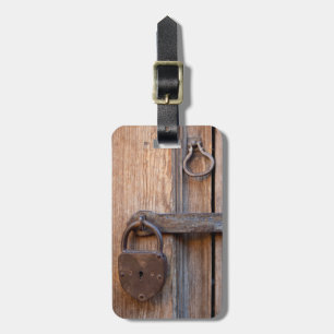 Étiquette À Bagage Mexique, San Miguel De Allende. Détail D'Une Porte