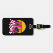 Étiquette À Bagage Miami au coucher du soleil (Devant horizontal)