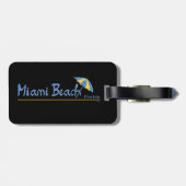 Étiquette À Bagage Miami Beach, Floride Cool parapluie (Dos horizontal)