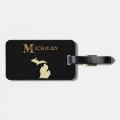 ÉTIQUETTE À BAGAGE MICHIGAN (Dos horizontal)