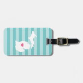 Étiquette À Bagage Michigan Heart | État d'origine (Devant horizontal)