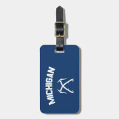 Étiquette À Bagage Michigan Ice Escalade (Devant Vertical)