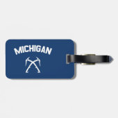 Étiquette À Bagage Michigan Ice Escalade (Dos horizontal)