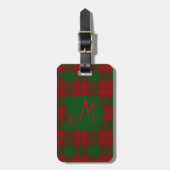 Étiquette À Bagage Middleton Tartan Monogrammé (Devant Vertical)