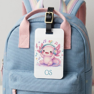 Étiquette À Bagage Mignon Axolotl Kawaii