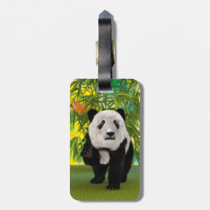 Étiquette À Bagage Mignon Ours Panda Kawaii Amoureux des Animaux Cade