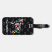 Étiquette À Bagage Mignonne Amour Mon Chien À Balles Français Design  (Dos horizontal)