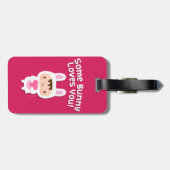 Étiquette À Bagage Mignonne Bunny t'aime la confession (Dos horizontal)