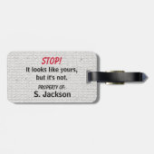 Étiquette À Bagage Mignonne et drôle (Dos horizontal)