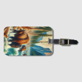 Étiquette À Bagage Migration de bisons majestueux (Devant Horizontal)