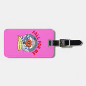 Étiquette À Bagage Mikitiez personnalisé valentine drôle lovebug logi (Devant horizontal)