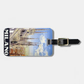 Étiquette À Bagage Milan vintage (Devant horizontal)