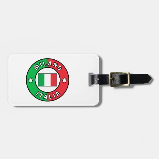 Étiquette À Bagage Milano Italia (Devant horizontal)