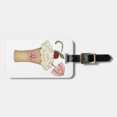 Étiquette À Bagage Milkshake avec des étiquettes d'un bagage de (Devant horizontal)