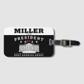 ÉTIQUETTE À BAGAGE MILLER 2028 (Devant Horizontal)