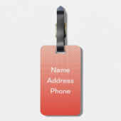 Étiquette À Bagage Mini Robin (Dos Vertical)