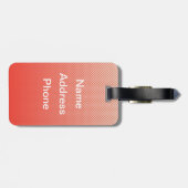 Étiquette À Bagage Mini Robin (Dos horizontal)