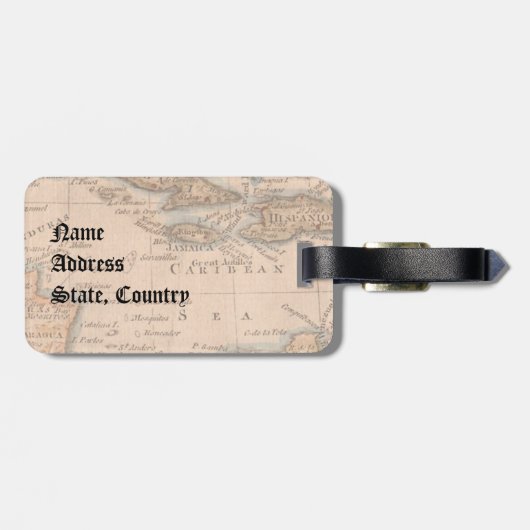 Étiquette À Bagage Miniature Schnauzer Pirate (Dos horizontal)