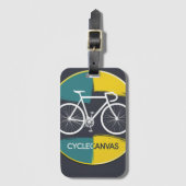 Étiquette À Bagage Minimal Bicycle Illustration –  (Devant Vertical)