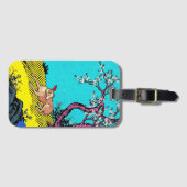 Étiquette À Bagage Minimalist Sighthound Silhouette Dog Graphic (Devant Horizontal)