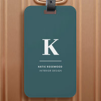 Minimaliste Fumée Vert moderne Grand initial