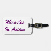Étiquette À Bagage Miracles dans l'action (Devant horizontal)