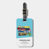 Étiquette À Bagage Miraculous Ladybug & Cat Noir toujours vous protég (Devant Vertical)