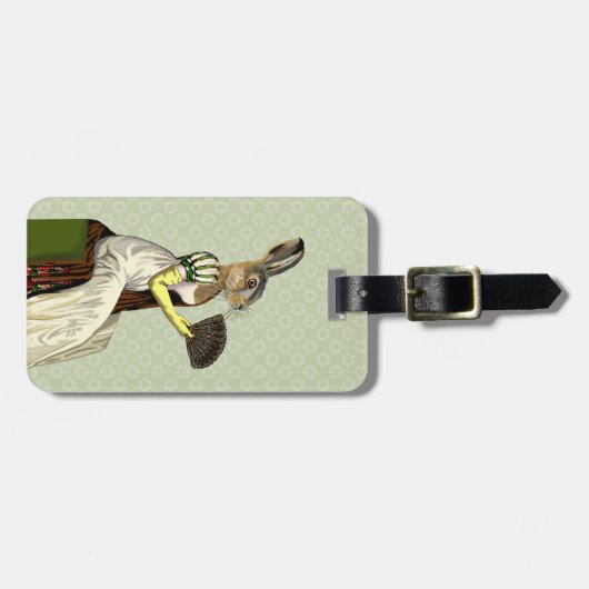 Étiquette À Bagage Miss Hare 2 (Devant horizontal)