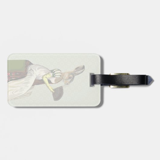 Étiquette À Bagage Miss Hare 2 (Dos horizontal)