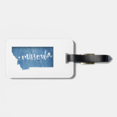 Étiquette À Bagage Missoula, Montana (Dos horizontal)
