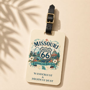 Étiquette À Bagage Missouri Route 66 Gateway Objet de voyage à conser
