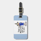 Étiquette À Bagage Mister Old Fart Humour d'anniversaire (Devant Vertical)