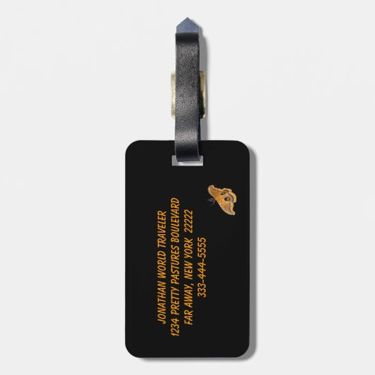 Étiquette À Bagage Mite de Polyphemus (Dos Vertical)